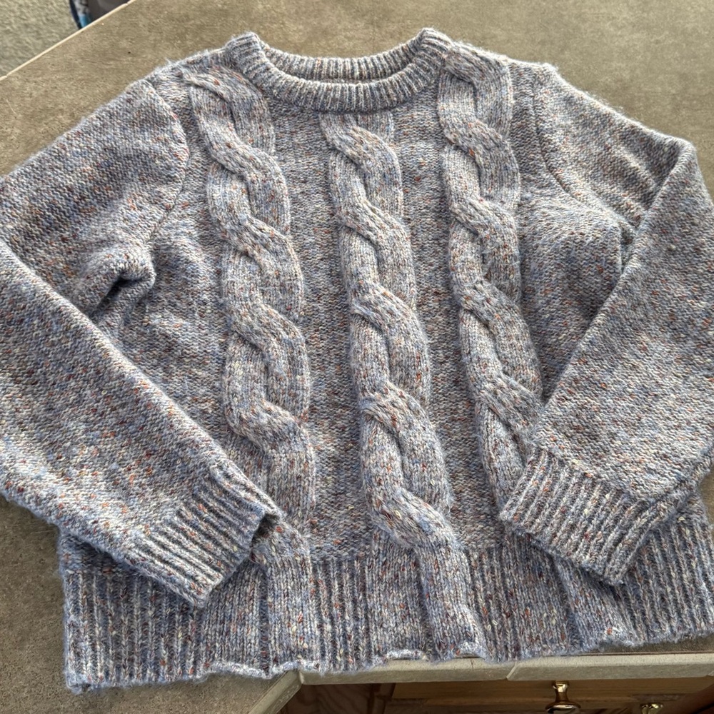 a new day Women's Cable Knit Sweater size M